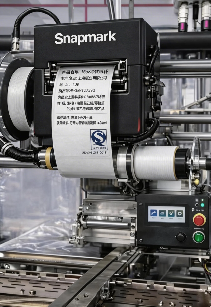 SnapMark 全自动系统：自动贴标 + 智能软件 + Smart Detect 检测